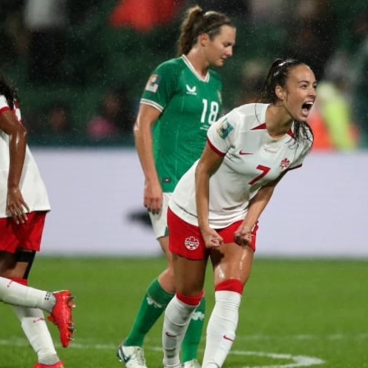 Imagen relacionada de canadienses confiados partido mundial futbol femenino australia