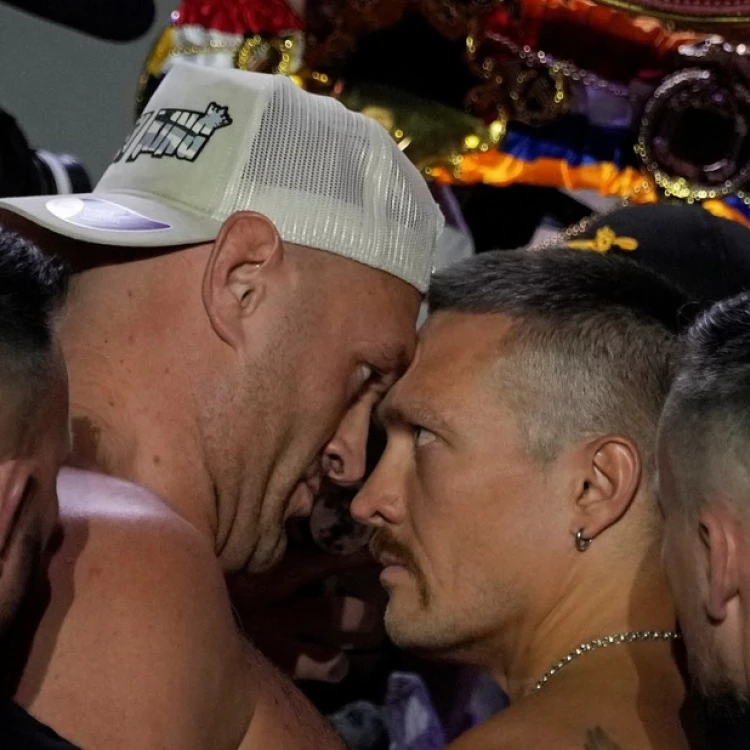 Imagen relacionada de tyson fury usyk pelea peso pesado riad