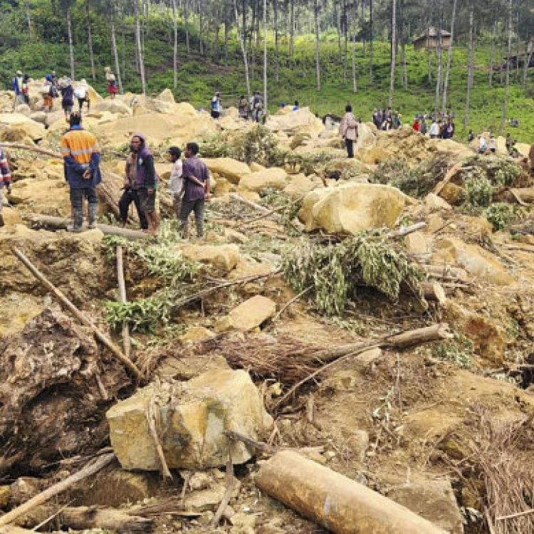 Imagen relacionada de preocupaciones por segundo deslizamiento tierra papua nueva guinea