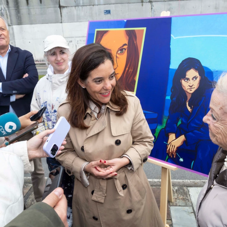 Imagen relacionada de homenaje luisa villalta mural paseo maritimo la coruna