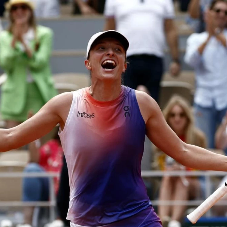 Imagen relacionada de iga swiatek campeona roland garros