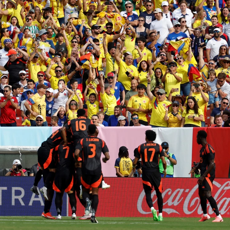 Imagen relacionada de colombia arrasa a estados unidos amistoso copa america 2024