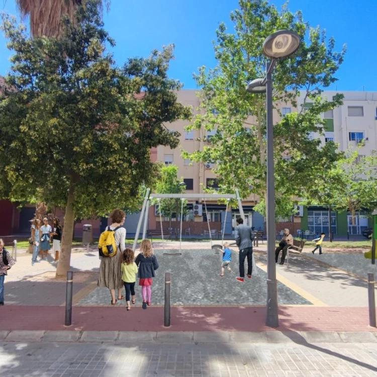 Imagen relacionada de renovacion jardin plaza portadores virgen pinedo