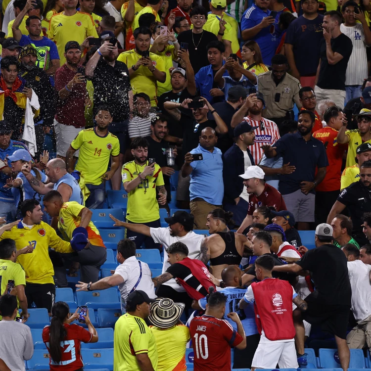 Imagen relacionada de reacciones incidentes estadio charlotte copa america