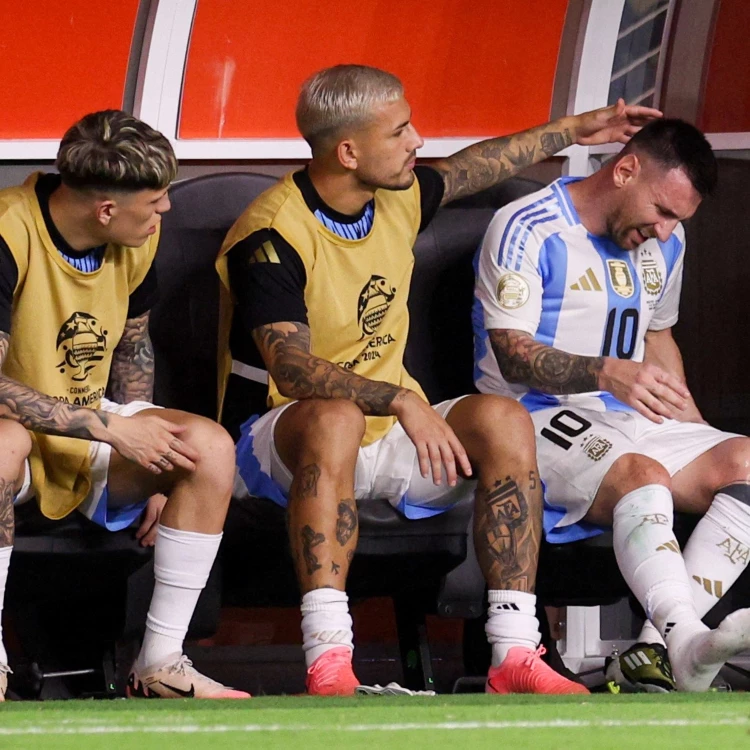 Imagen relacionada de lesion lionel messi final copa america