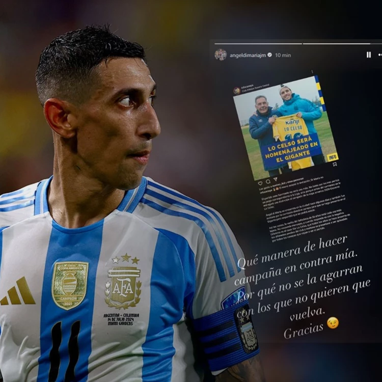 Imagen relacionada de di maria rechaza homenaje rosario campana contra