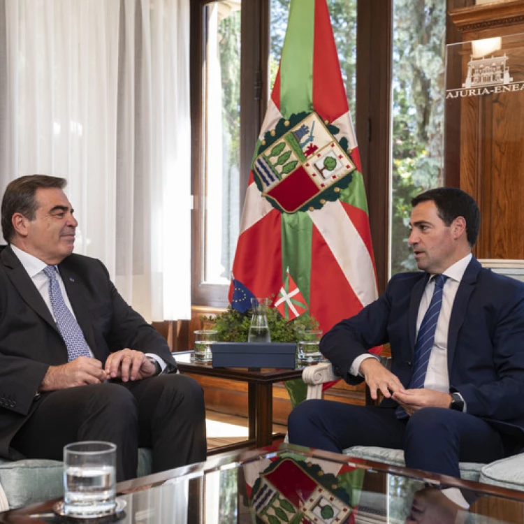 Imagen relacionada de encuentro lehendakari euskadi vicepresidente comision europea