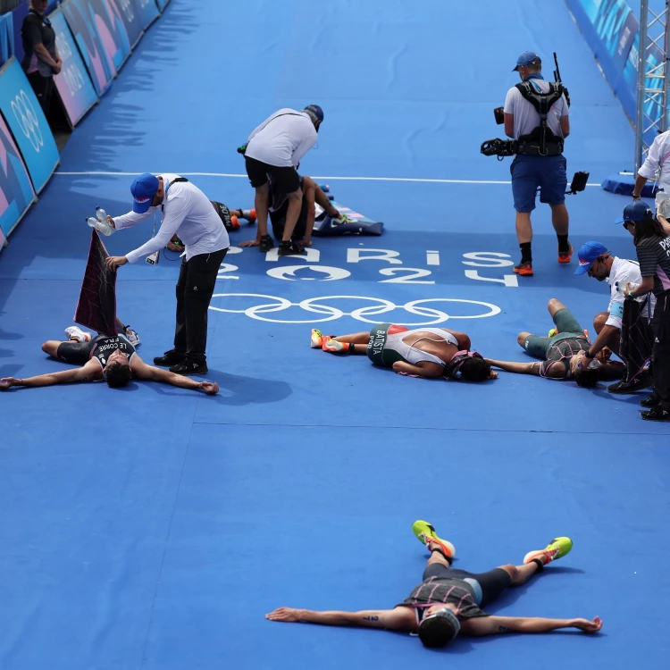 Imagen relacionada de triatlon paris 2024 emociones y polemicas