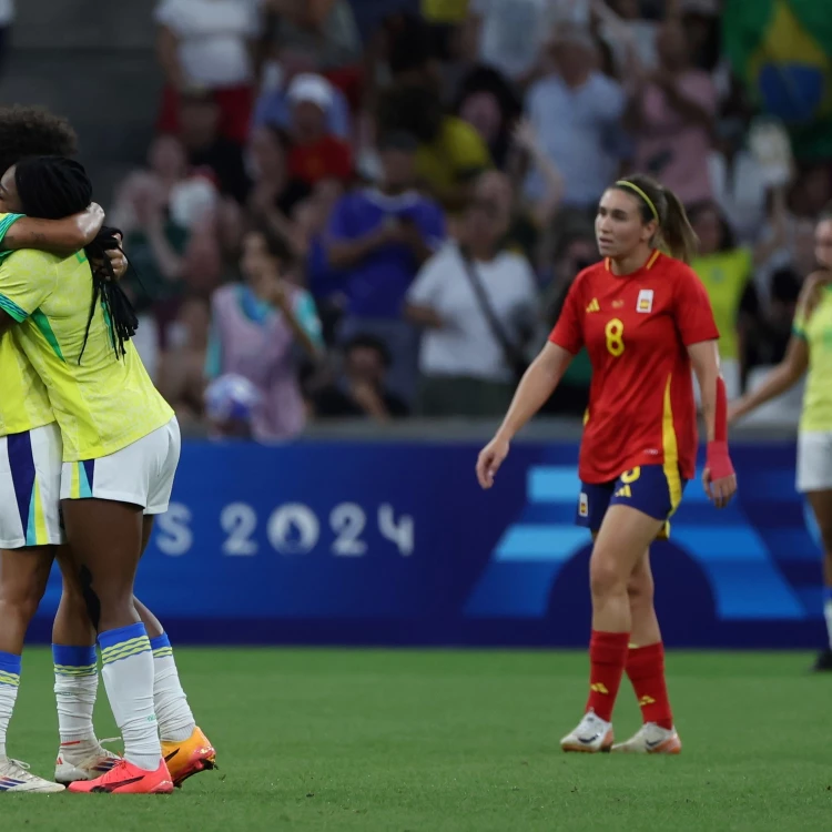 Imagen relacionada de brasil derrota espana semifinal futbol femenino paris 2024