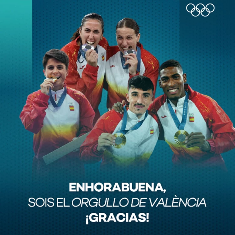 Imagen relacionada de valencia agRADECE medallistas olimpicos