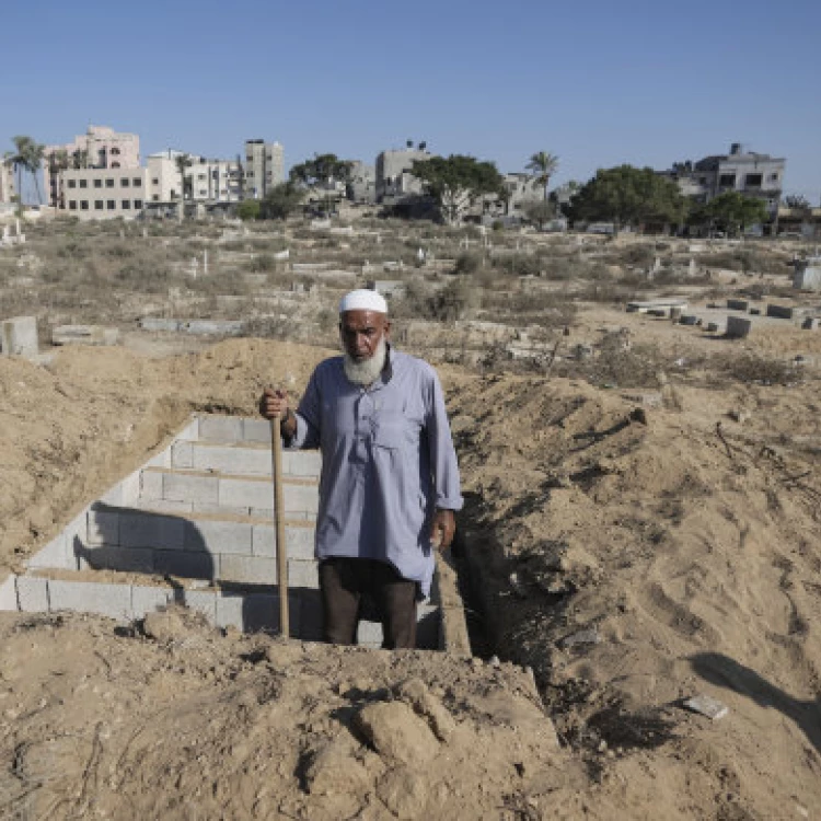 Imagen relacionada de crisis cemeterios gaza