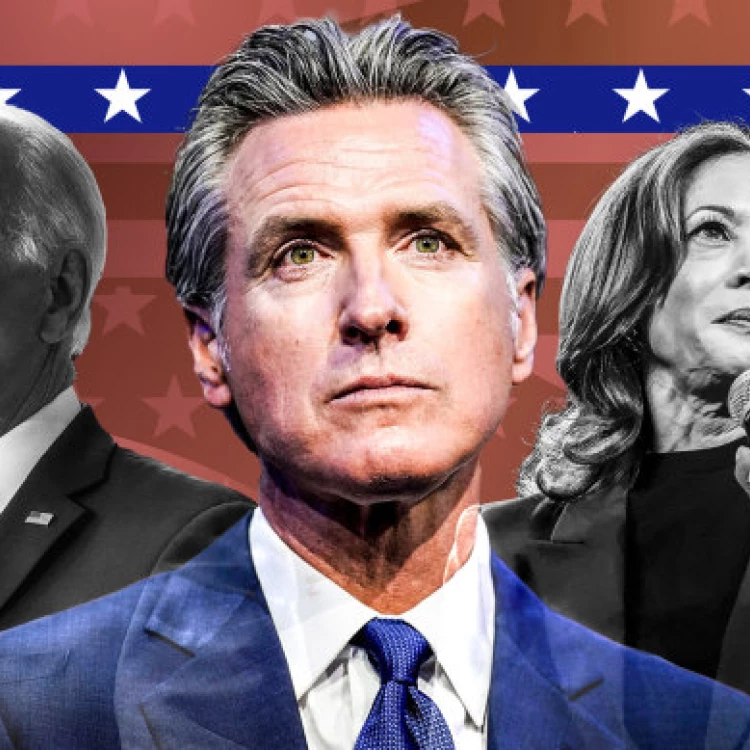 Imagen relacionada de gavin newsom candidatura kamala harris biden