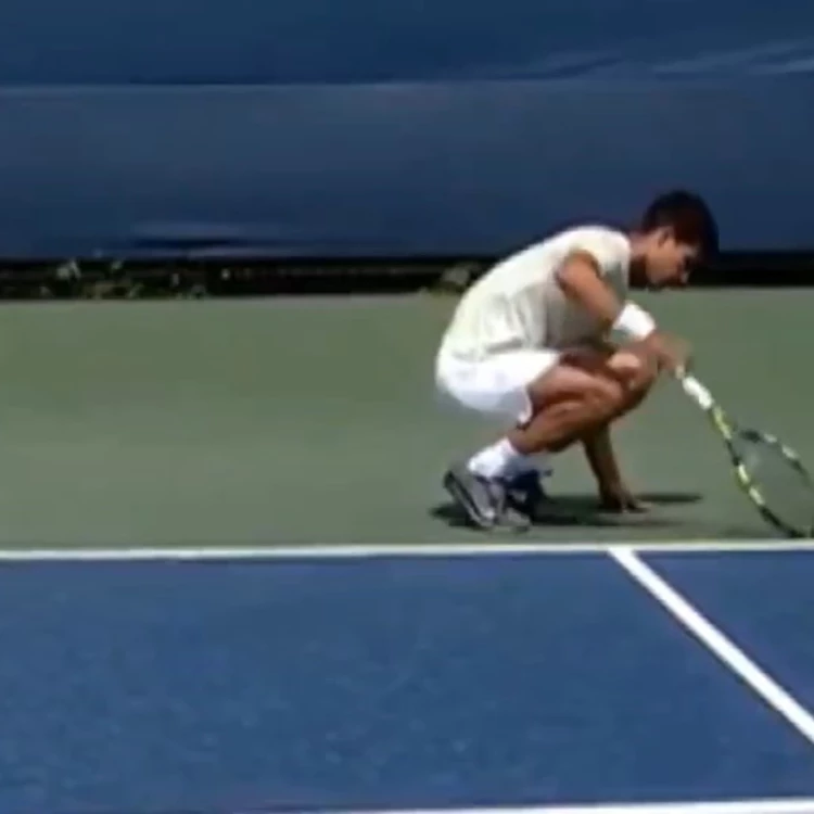 Imagen relacionada de alcaraz lesion entrenamiento us open