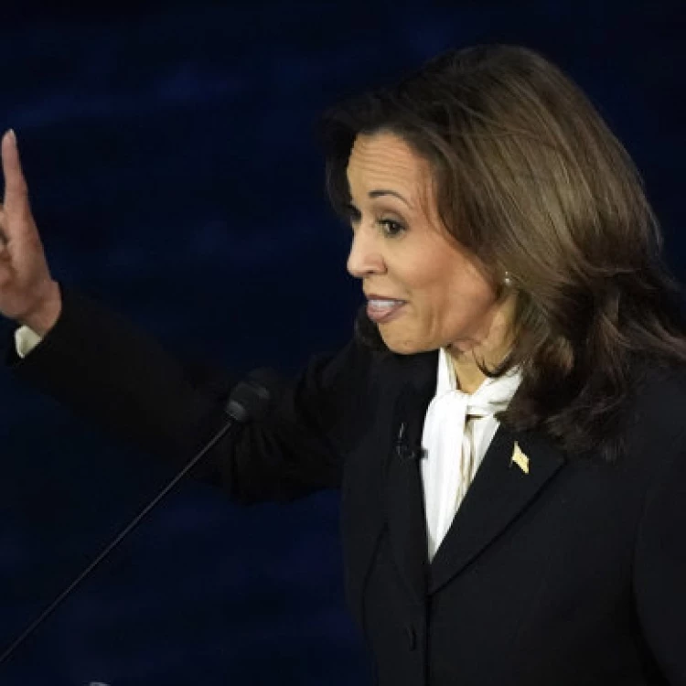 Imagen relacionada de kamala harris debate presidencial