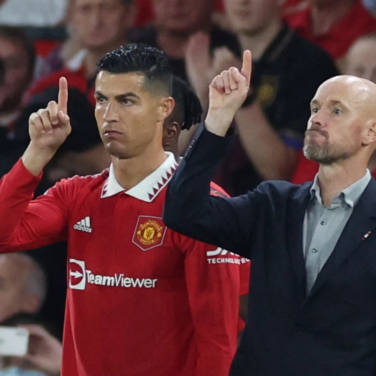 Imagen relacionada de ronaldo ten hag man united