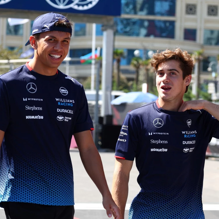 Imagen relacionada de franco colapinto alex albon video williams