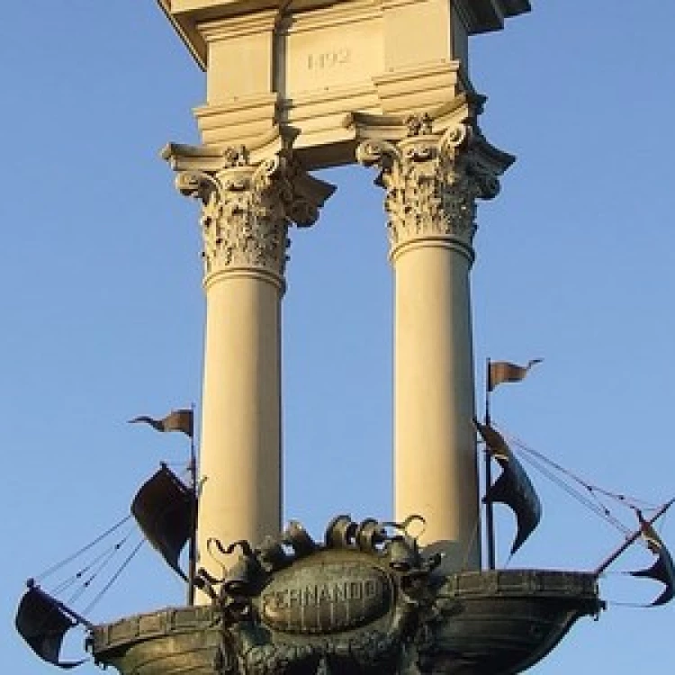 Imagen relacionada de restauracion monumento colon sevilla