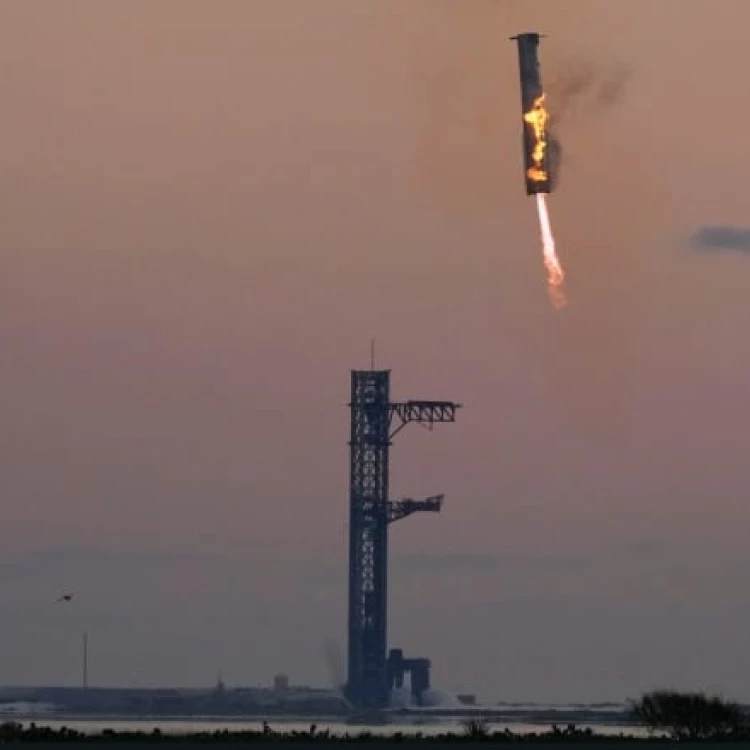 Imagen relacionada de spacex recuperacion cohete starship