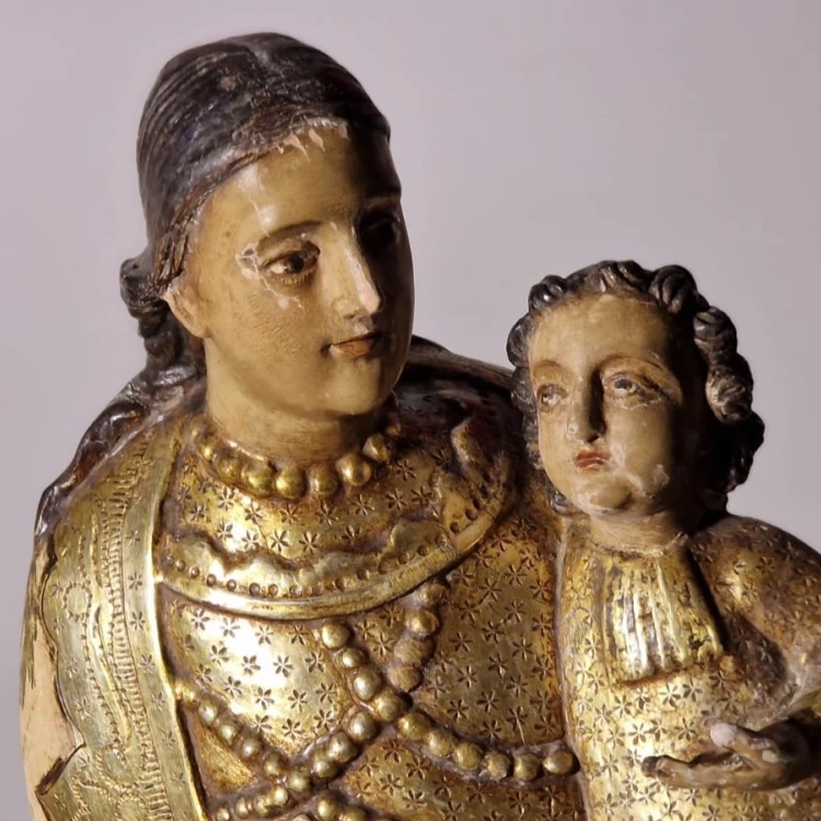 Imagen relacionada de restauracion virgen desamparados saler