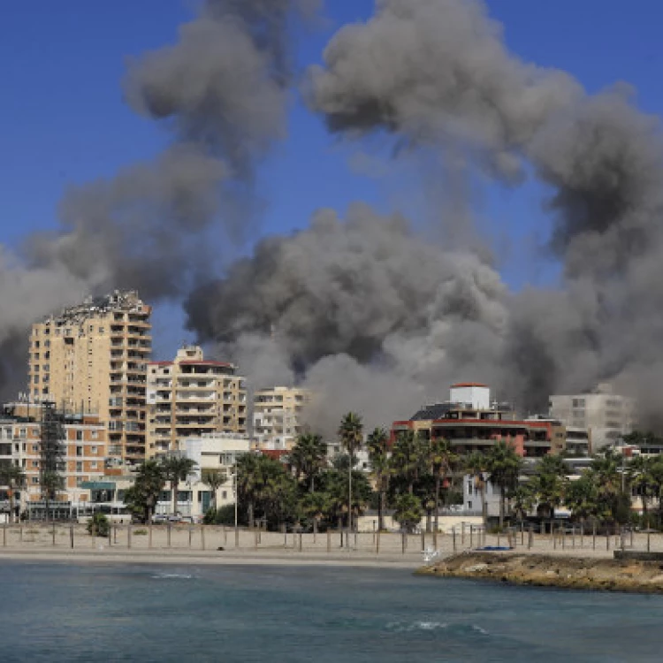 Imagen relacionada de ataques aereos israelies en tiro