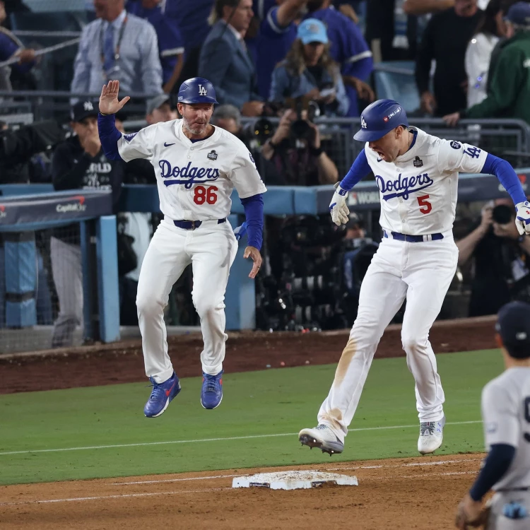 Imagen relacionada de victoria dodgers yankees audiencia record