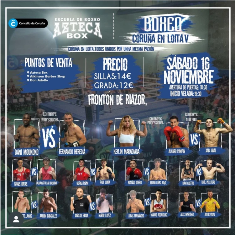 Imagen relacionada de velada boxeo coruna noviembre 2024