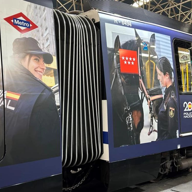 Imagen relacionada de bicentenario policia nacional tren metro madrid