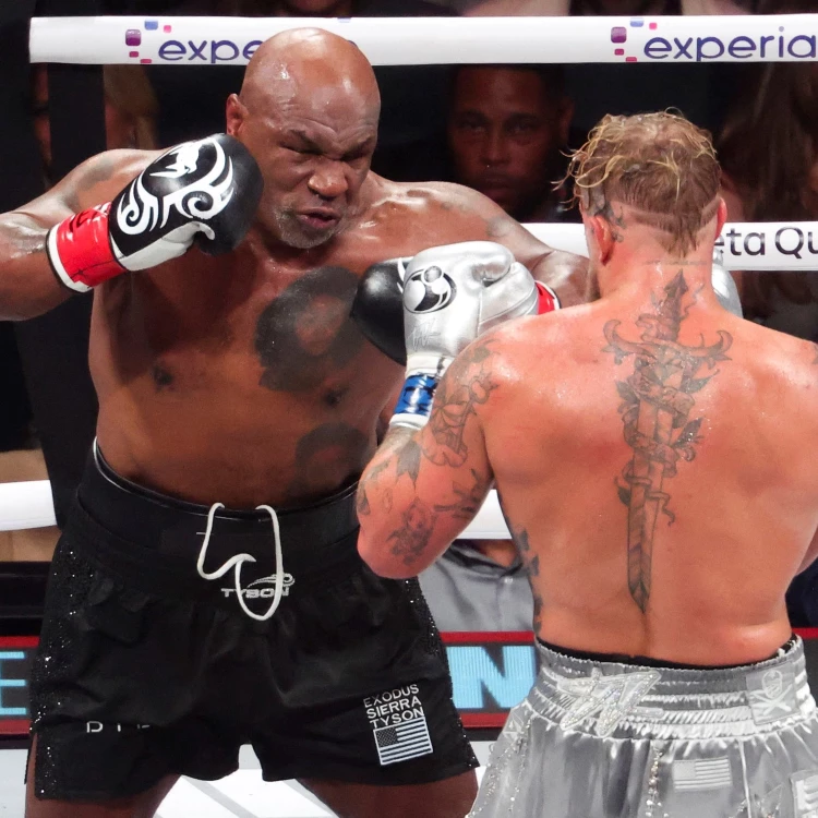 Imagen relacionada de mike tyson regreso derrota jake paul