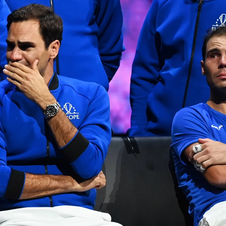 Imagen relacionada de federer homenaje nadal copa davis