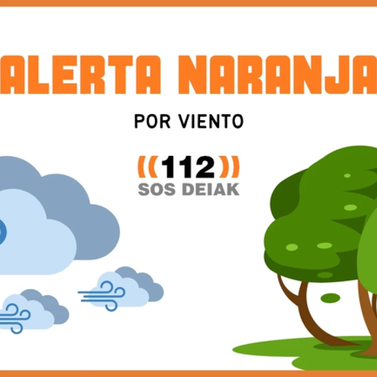 Imagen relacionada de alerta naranja vientos euskadi