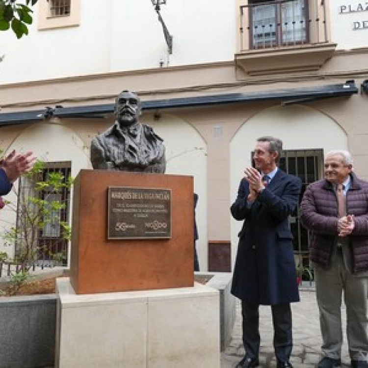 Imagen relacionada de inauguracion busto marques vega inclan