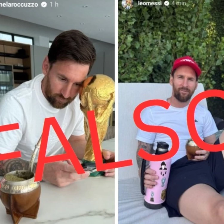 Imagen relacionada de desmentido viral messi sticker milei