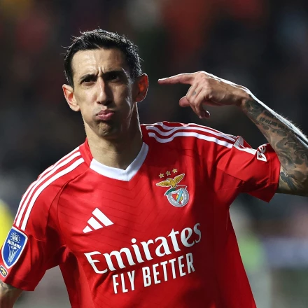 Imagen relacionada de angel di maria doblete benfica final copa liga