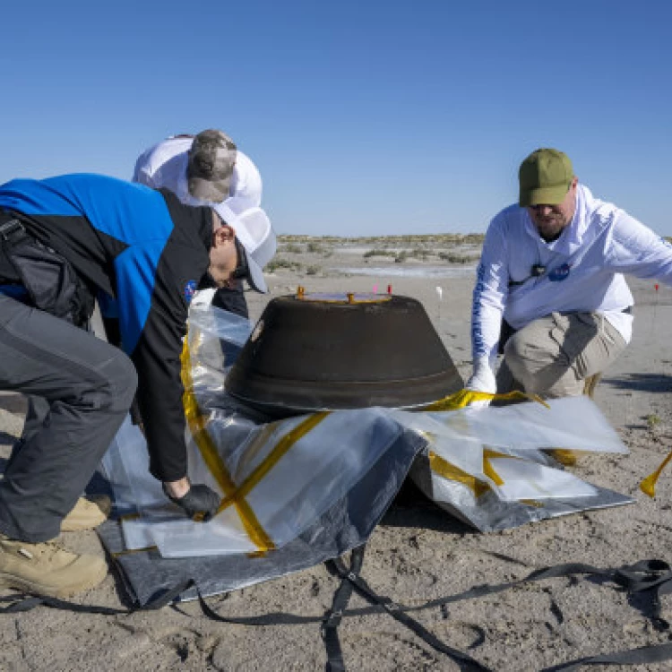 Imagen relacionada de muestra asteroides nasa desierto utah