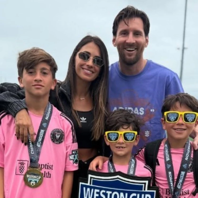 Imagen relacionada de hijos de messi weston cup inter miami