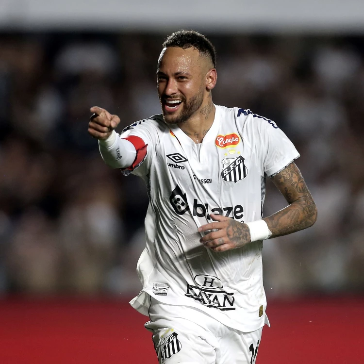 Imagen relacionada de neymar brilla vuelta santos