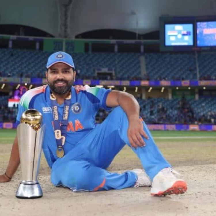 Imagen relacionada de rohit sharma records icc champions trophy 2025