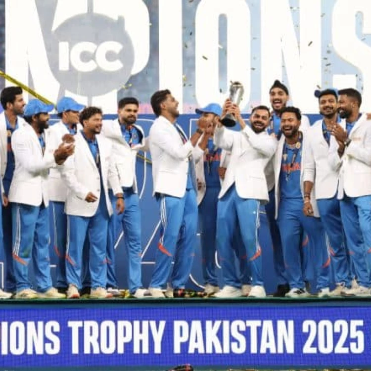 Imagen relacionada de gambhir felicidad icc champions trophy 2025