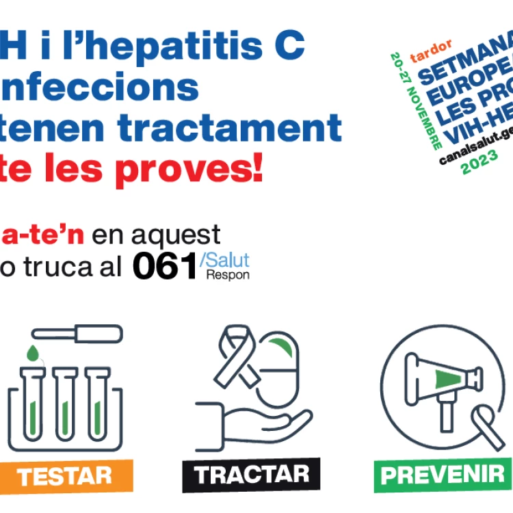 Imagen relacionada de se celebra en cataluna semana pruebas vih hepatitis