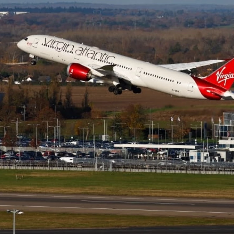 Imagen relacionada de vuelo transatlantico virgin atlantic combustible bajo carbono