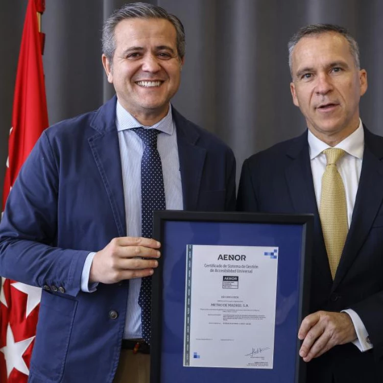 Imagen relacionada de metro de madrid recibe certificacion accesibilidad