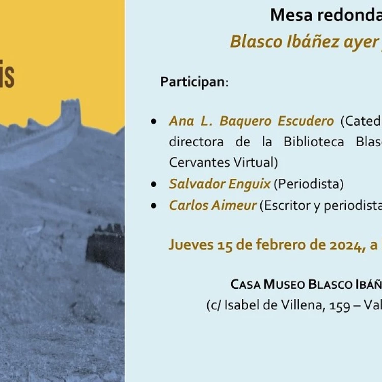 Imagen relacionada de mesa redonda sobre blasco ibañez casa museo