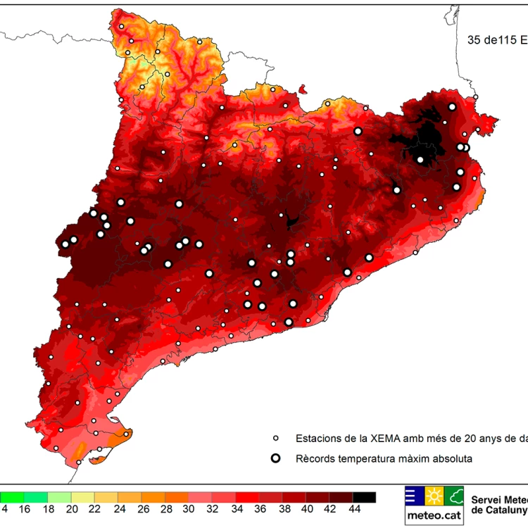 Imagen relacionada de ola de calor cataluna