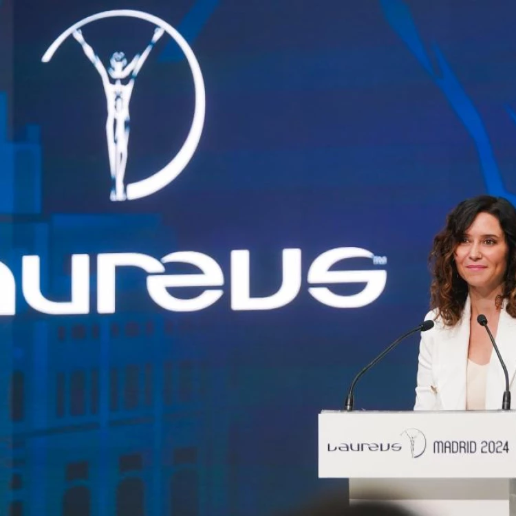 Imagen relacionada de isabel diaz ayuso presentacion nominados premios laureus world sports madrid