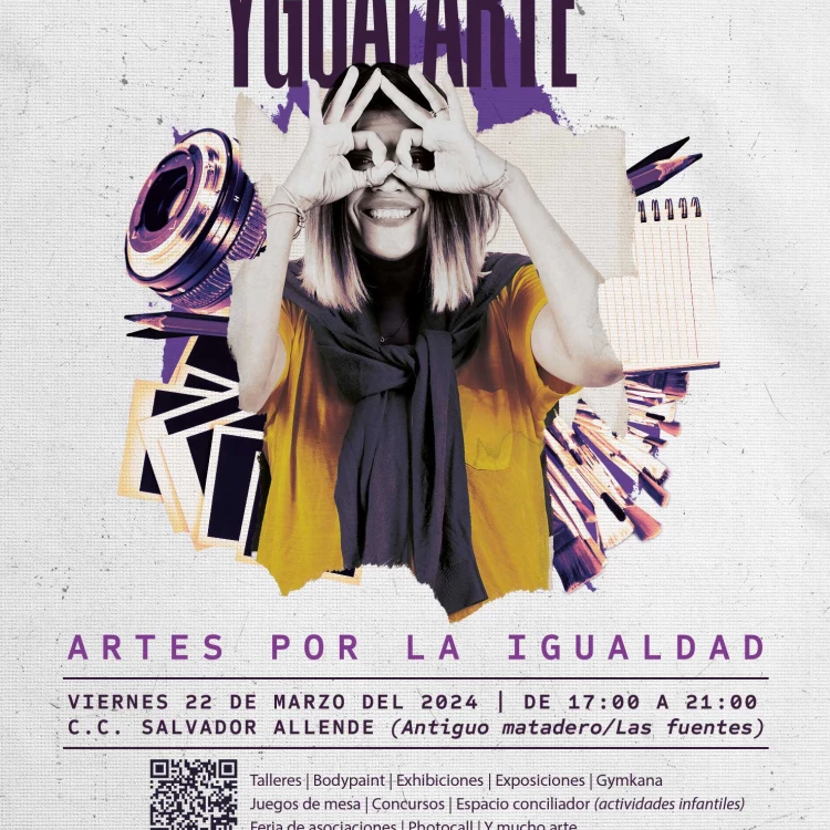 Imagen relacionada de evento artistico por la igualdad en zaragoza