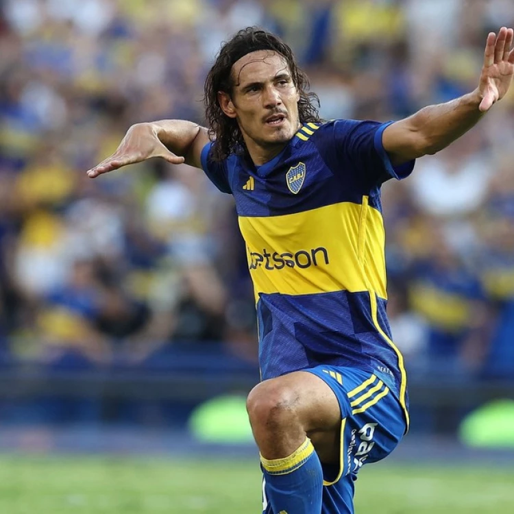 Imagen relacionada de edinson cavani festejo boca juniors