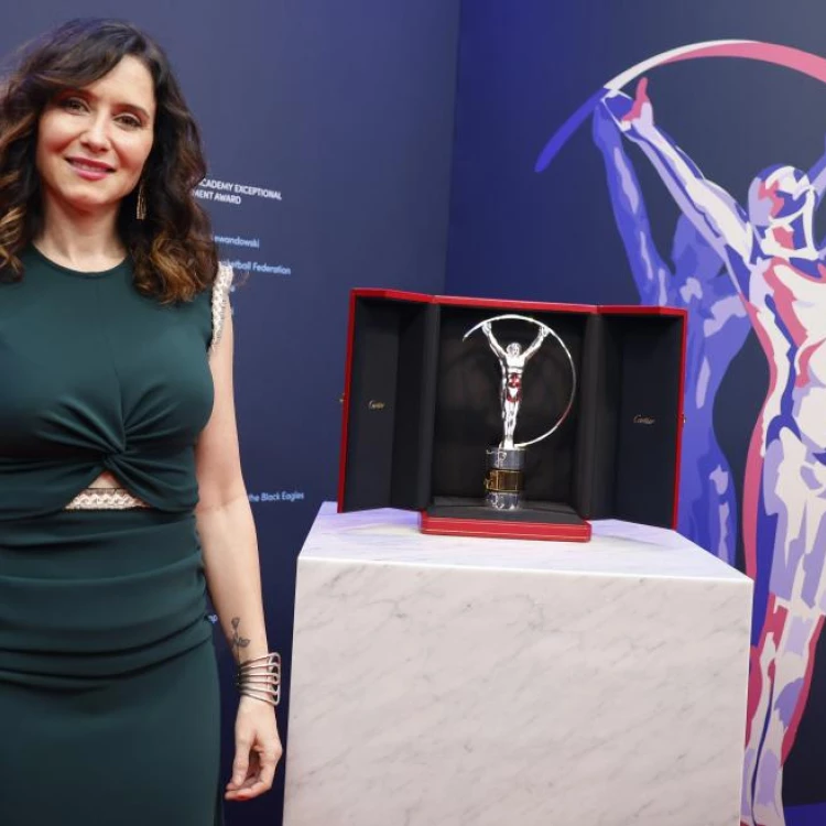 Imagen relacionada de isabel diaz ayuso asiste entrega premios laureus madrid