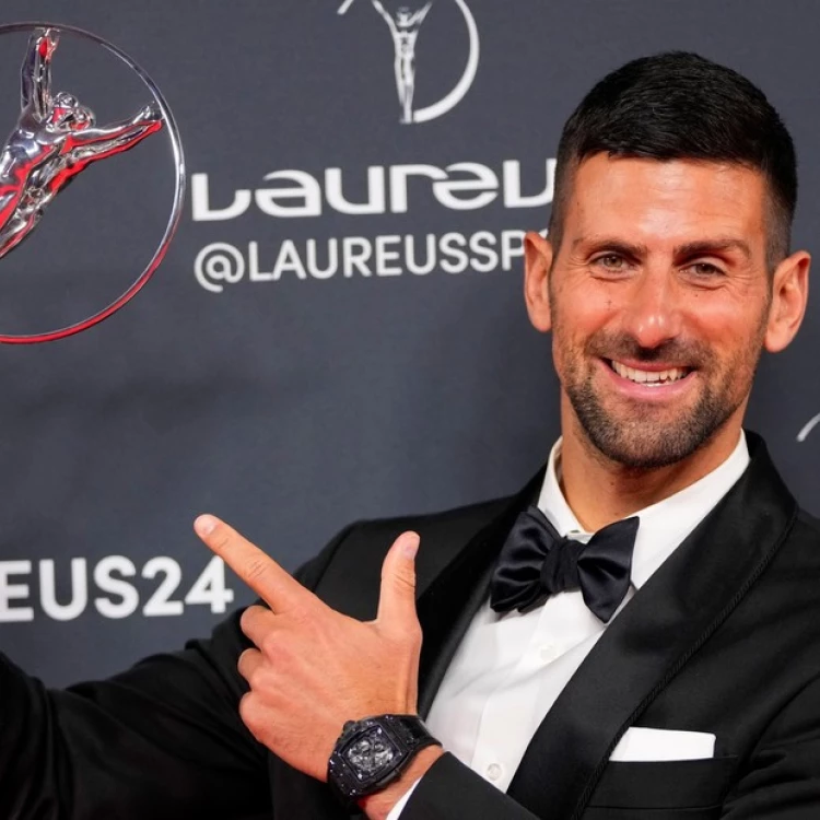 Imagen relacionada de novak djokovic premio laureus mejor deportista 2023