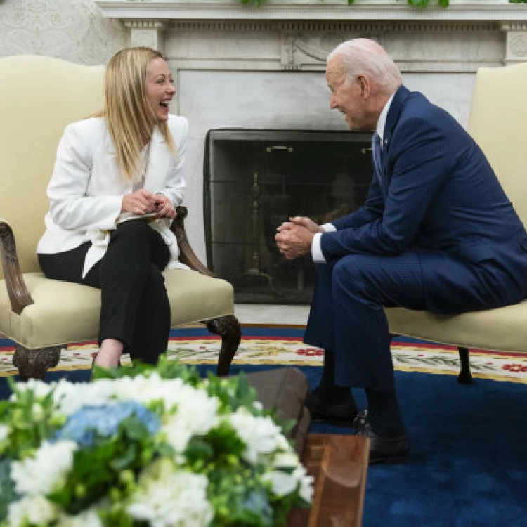 Imagen relacionada de primer ministro italiano giorgia meloni encuentro obama